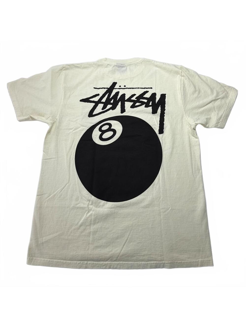 Stussy 8 Ball Tee White Medium NWOT Authentic